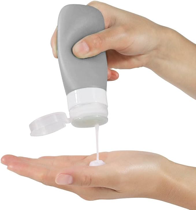 Travel Bottles for Toiletries, TSA Approved 3oz Leak Proof Silicone Refillable - Image 7