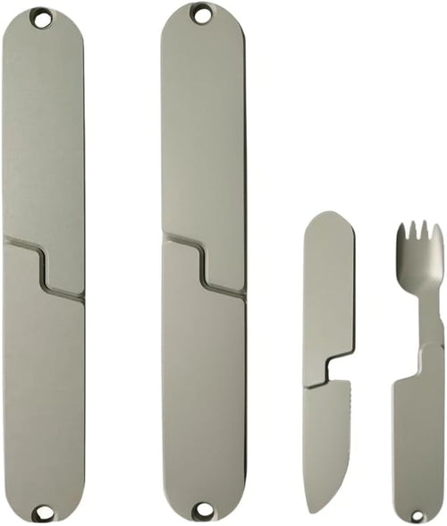 2-in-1 Camping Utensil Set – Knife Fork Combo by Unknown