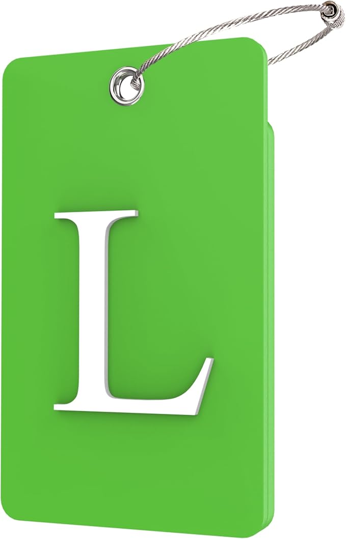 Gostwo 2 Pack Luggage Tags for Suitcases, 26 Initial Letter Travel Luggage by Gostwo