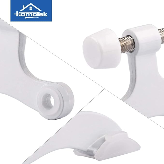 HOMOTEK 36 Pack Hinge Pin White Door Stopper, Adjustable Deluxe Heavy Duty Door - Image 5