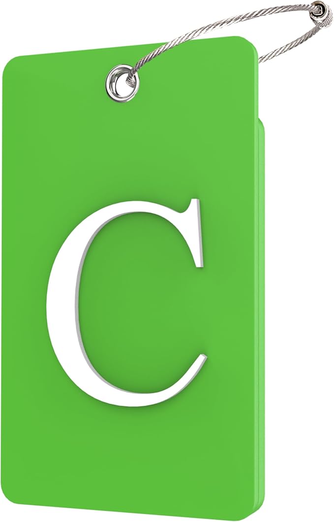 Gostwo 2 Pack Luggage Tags for Suitcases, 26 Initial Letter Travel Luggage by Gostwo