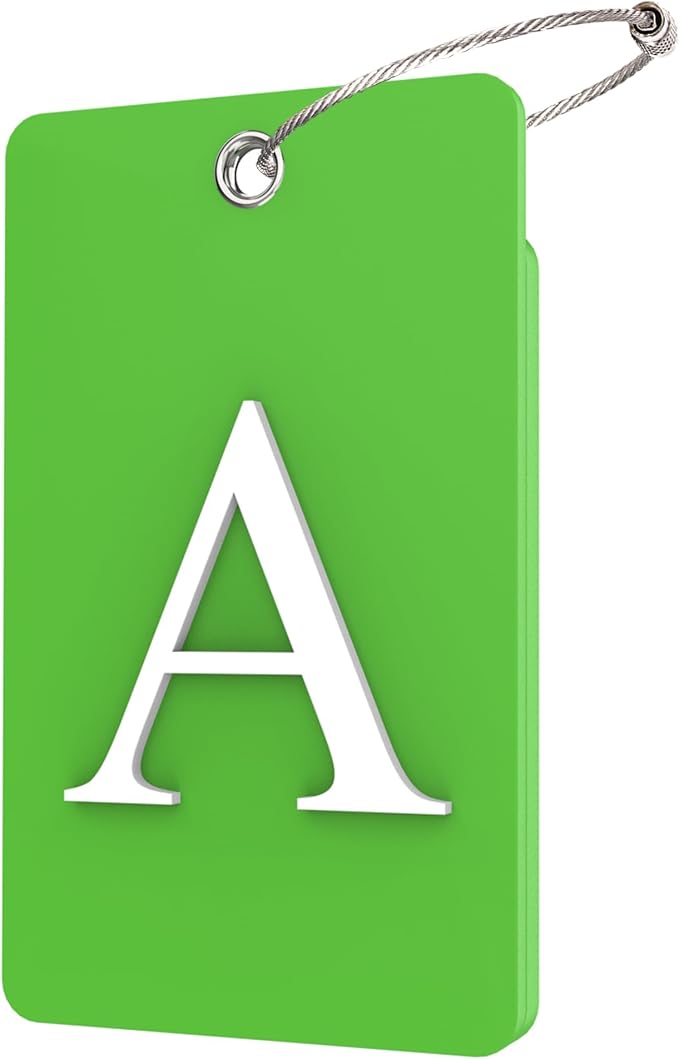 Gostwo 2 Pack Luggage Tags for Suitcases, 26 Initial Letter Travel Luggage by Gostwo