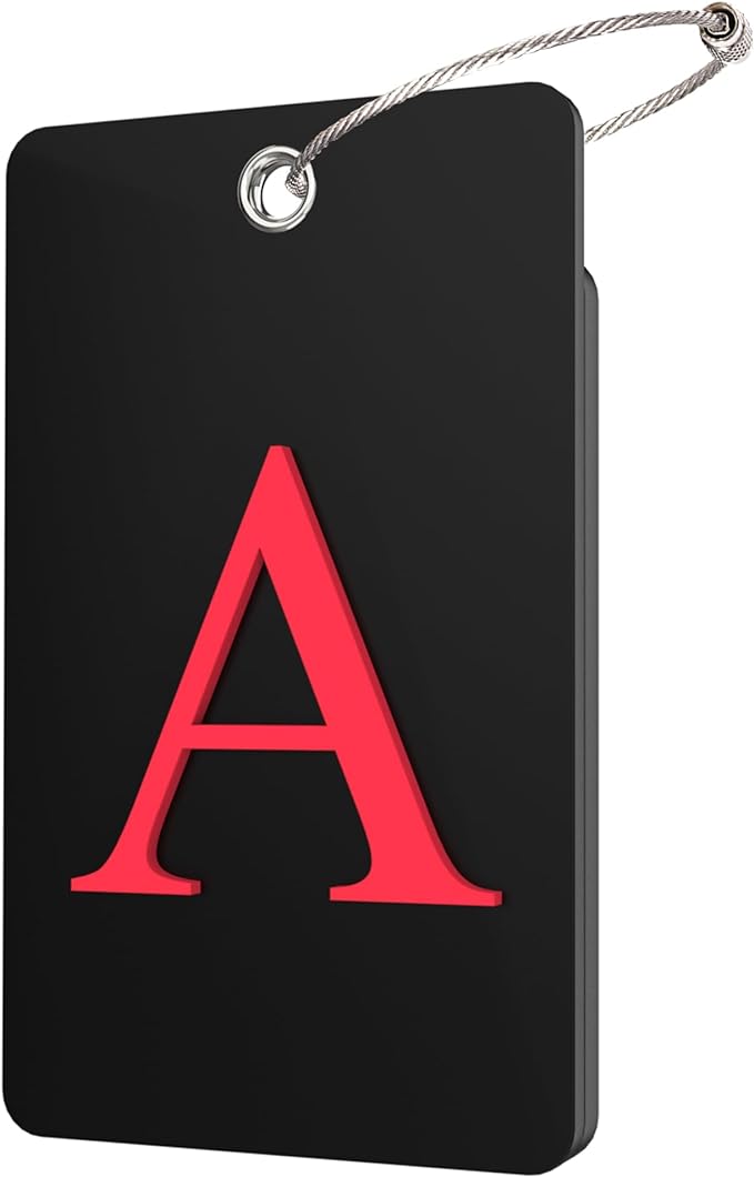 Gostwo 2 Pack Luggage Tags for Suitcases, 26 Initial Letter Travel Luggage by Gostwo