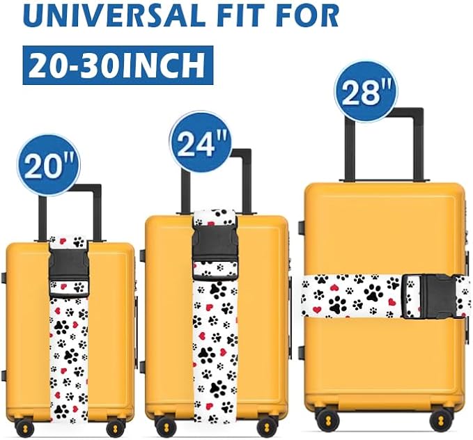 Luggage Straps for Suitcases Travel Belt Accessories, Cute Suitcase Strap - Image 2
