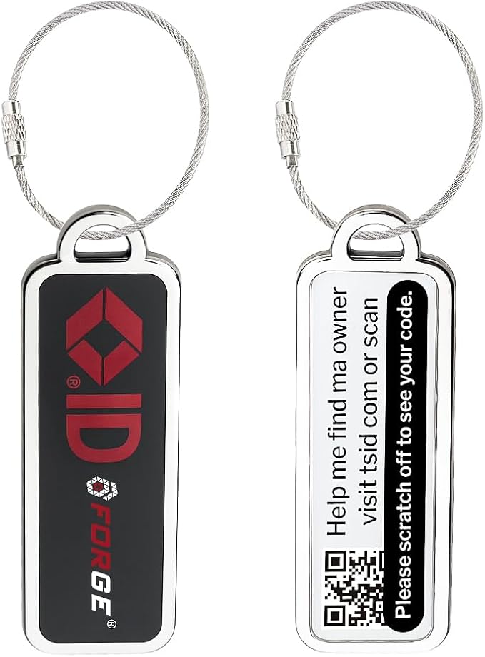 Forge Lost and Found Luggage Tags, Global Luggage Tracking Tag, WorldTracer by Forge