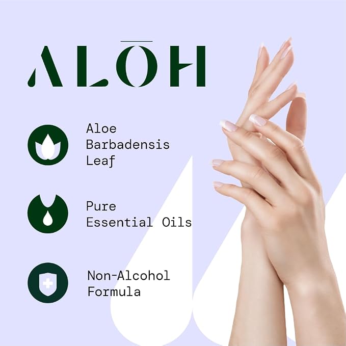 ALŌH Peppermint Eucalyptus Sanitizing Hand Wipes - Image 6