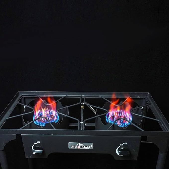 High Pressure Double Propane Burner Outdoor Camping Stove - Image 6
