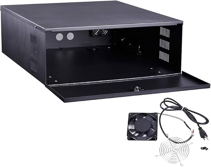Kenuco White Heavy Duty 16 Gauge Steel DVR Security Lockbox by KENUCO