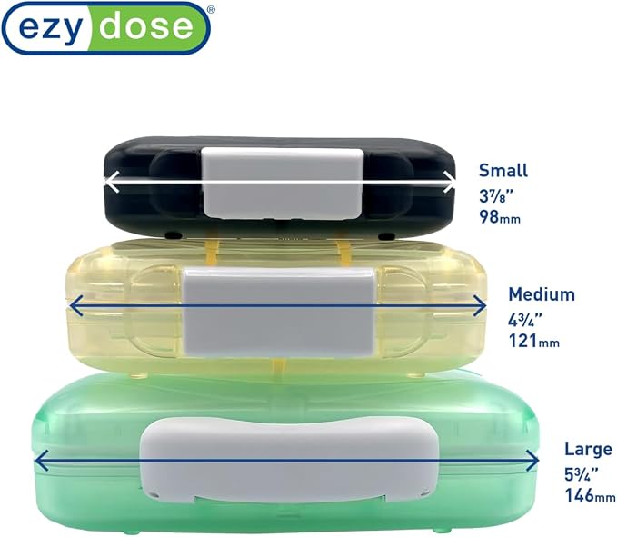 EZY DOSE Moisture-Proof Portable Pill Dispenser, Pocket Purse Organizer - Image 5