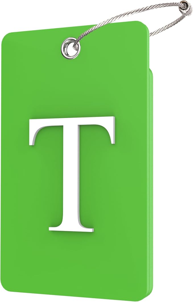 Gostwo 2 Pack Luggage Tags for Suitcases, 26 Initial Letter Travel Luggage by Gostwo