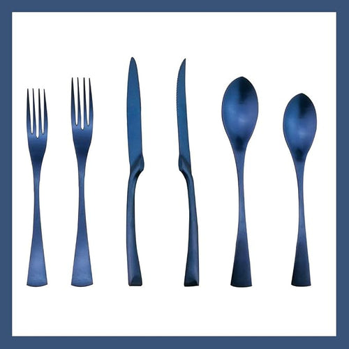 24-Piece Flatware Set, Extra Thick Heavy Duty by Uniturcky