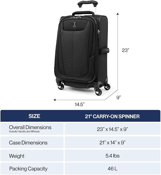 Travelpro Maxlite 5 Softside Expandable Carry-On Luggage - Image 6