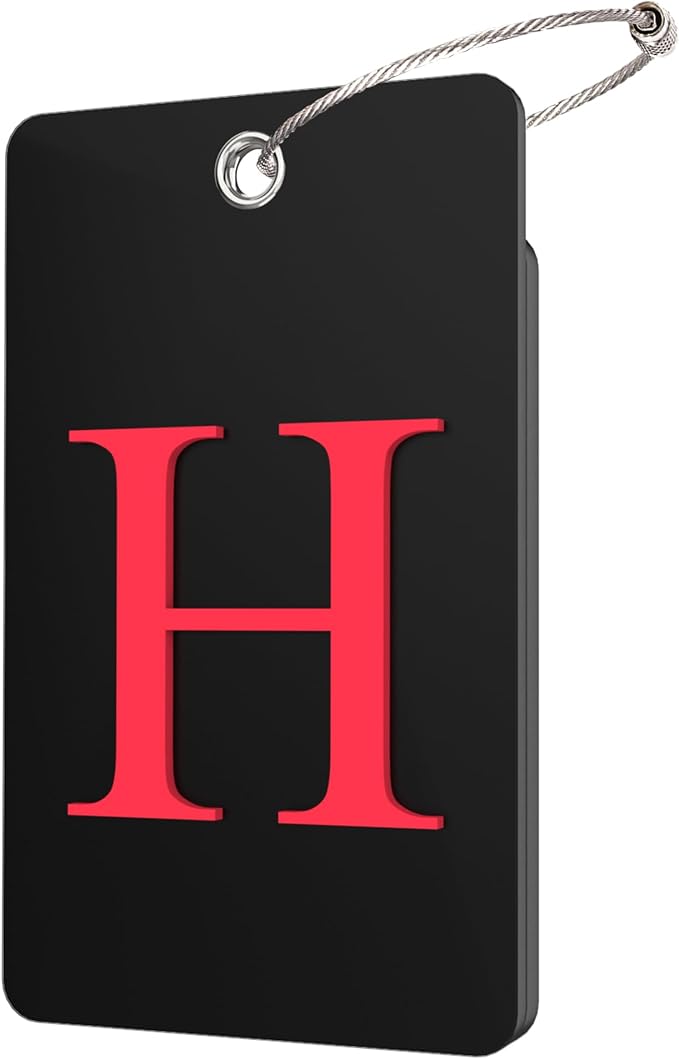 Gostwo 2 Pack Luggage Tags for Suitcases, 26 Initial Letter Travel Luggage by Gostwo