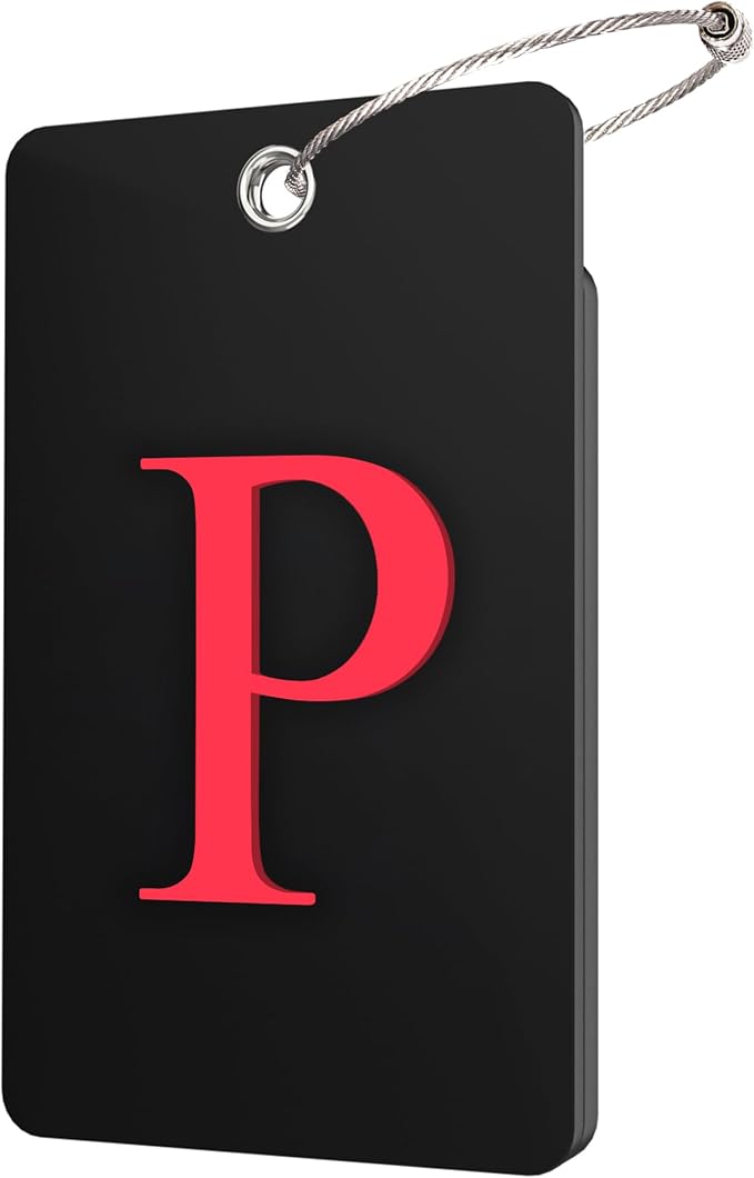 Gostwo 2 Pack Luggage Tags for Suitcases, 26 Initial Letter Travel Luggage by Gostwo