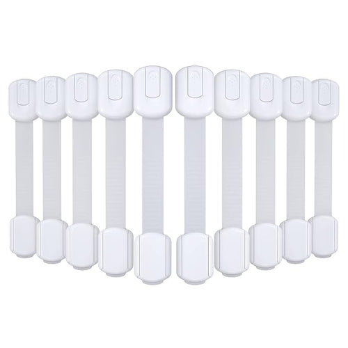 4our Kiddies 10 Pack Baby Proof Cabinet Latches, Childproof Drawer Latches by 4ourKiddies