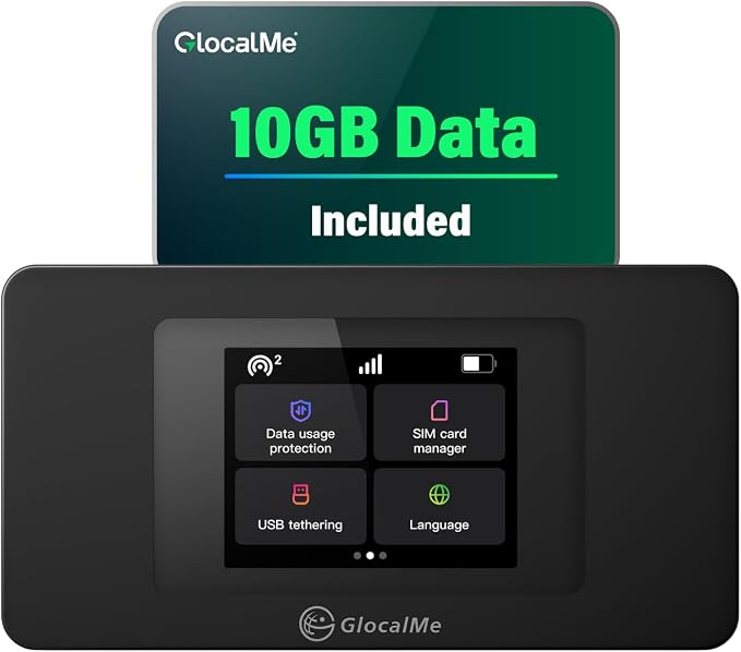 GlocalMe DuoTurbo 4G LTE Portable WiFi Mobile Hotspot Device by TheGlobalLeaderinMobileHotspotSolution
