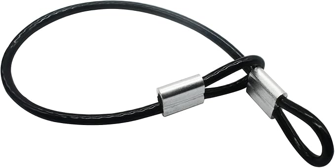 10 Pcs 5mm Wire 12 inch Vinyl Coated Stainless Steel Cable by Floyutin