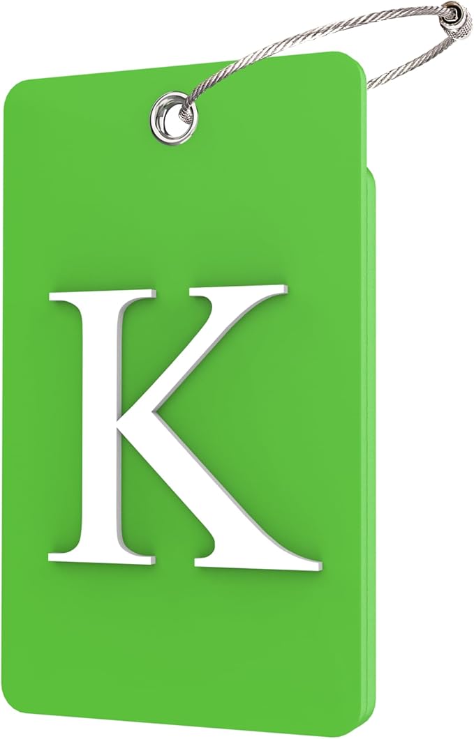 Gostwo 2 Pack Luggage Tags for Suitcases, 26 Initial Letter Travel Luggage by Gostwo