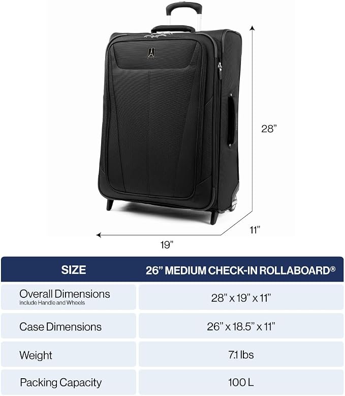 Travelpro Maxlite 5 Softside Expandable Upright 2 Wheel Checked Luggage - Image 6
