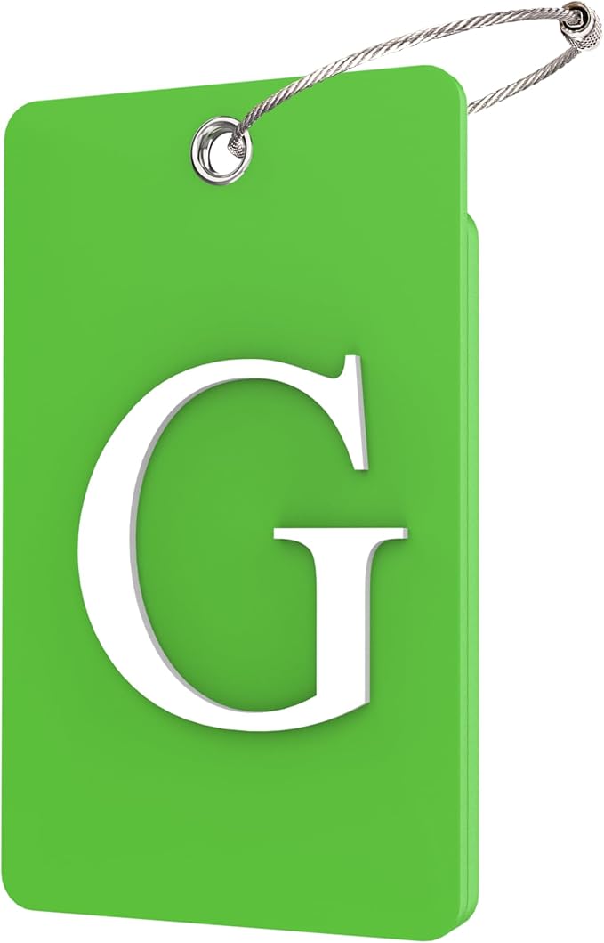 Gostwo 2 Pack Luggage Tags for Suitcases, 26 Initial Letter Travel Luggage by Gostwo