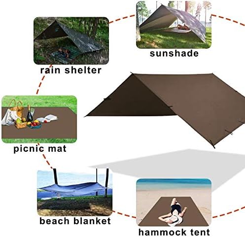 KALINCO Waterproof Camping Tarp Tent Hammock Rain Fly, Mutifunctional Tent - Image 4