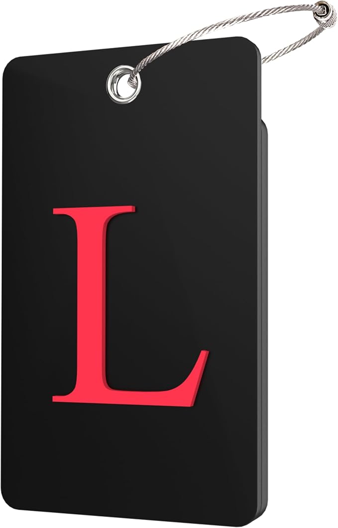 Gostwo 2 Pack Luggage Tags for Suitcases, 26 Initial Letter Travel Luggage by Gostwo