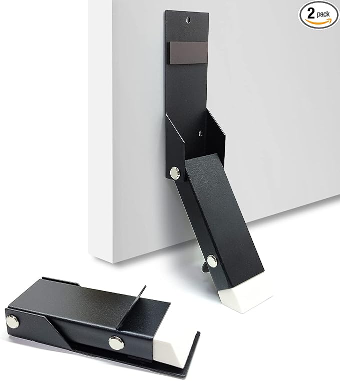 Door Stoppers 2 Pack, Self Adhesive Door Holder, No Drilling Door Stopper by PaiPaiGo