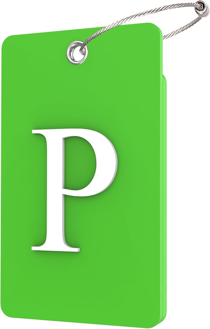 Gostwo 2 Pack Luggage Tags for Suitcases, 26 Initial Letter Travel Luggage by Gostwo