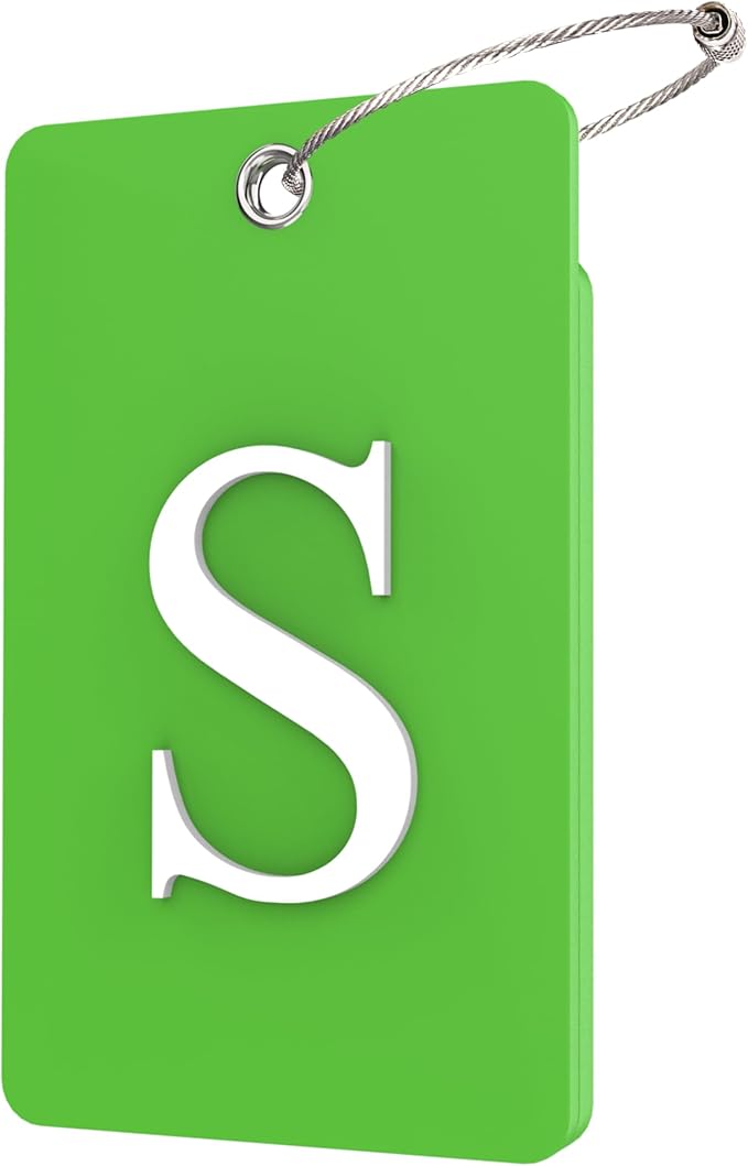 Gostwo 2 Pack Luggage Tags for Suitcases, 26 Initial Letter Travel Luggage by Gostwo