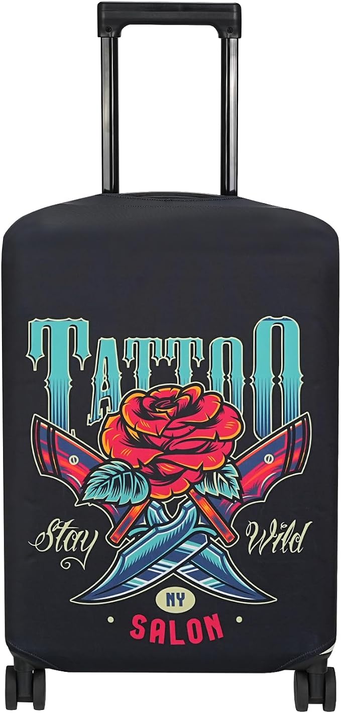 Explore Land Travel Luggage Cover Suitcase Protector Fits 27-30 Inch Case by ExploreLand
