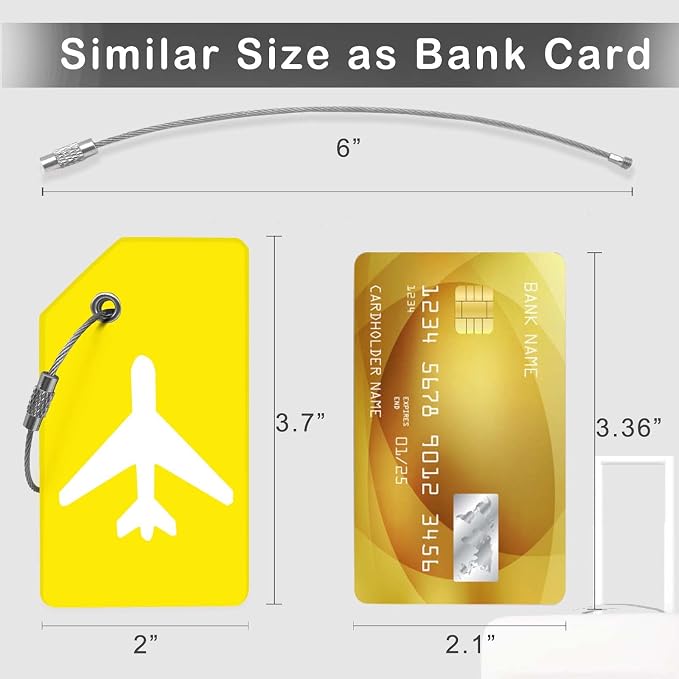 8pack Luggage Tags for Suitcases - Image 2