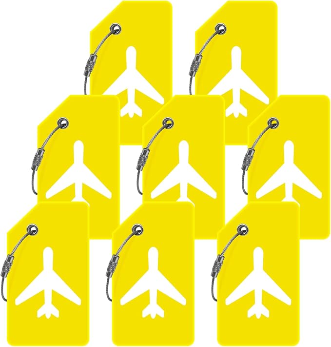 8pack Luggage Tags for Suitcases by M-sorflly