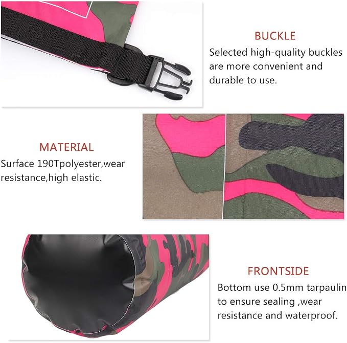 Waterproof Dry Bag 2L/5L/10L/15L/20L/30L, Roll Top Sack Keeps Gear Dry - Image 4