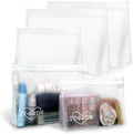 5 Pack Clear Toiletry bags, TSA Approved Quart Size Zipper Bags, PEVA Material by TT%C2%B7SSTIE
