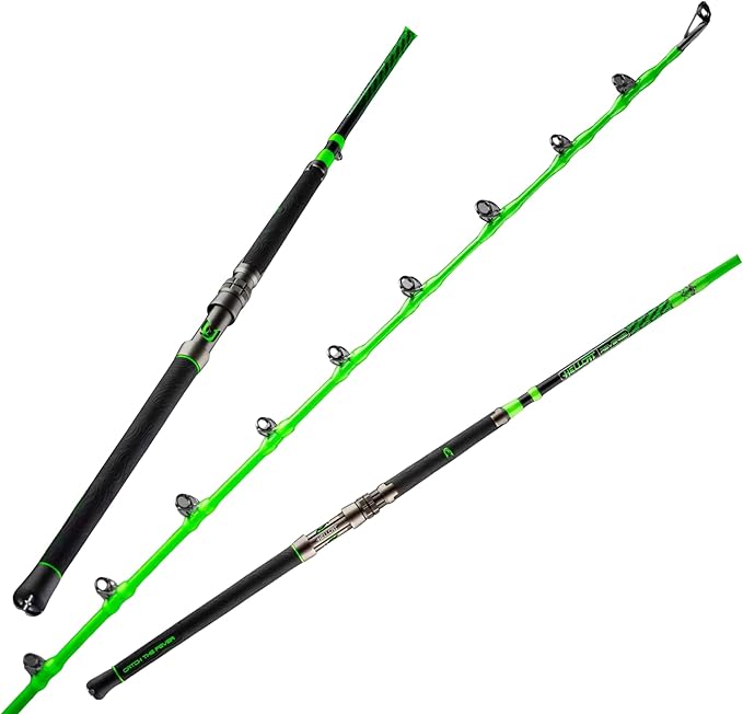 Green Hellcat Revenge Rod Series – Durable, Lightweight Composite Fishing Rod by Catch+The+Fever