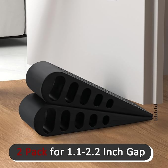 JQK Rubber Door Stopper Wedge, Wooden Floor, DSB61-BK-P9 - Image 7