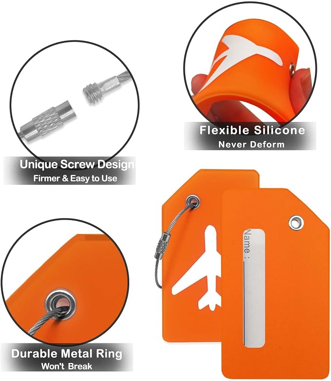 8pack Luggage Tags for Suitcases - Image 3