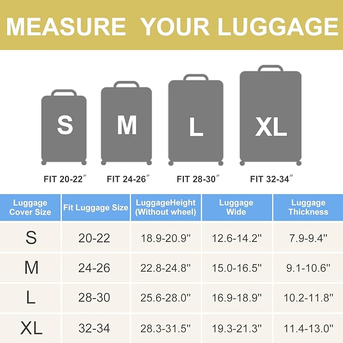 ANNA QUEEN Gothic Skull Luggage Cover, “See No Evil, Hear No Evil, Speak No - Image 5