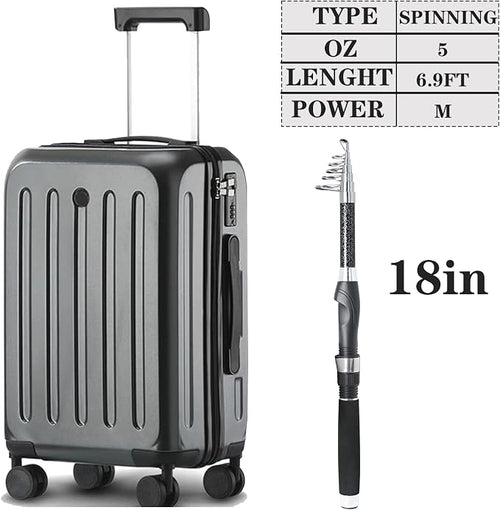 2PACK Fishing Pole Combo, Carbon Fiber Fishing Rod Spinning Reels Fishing - Image 2