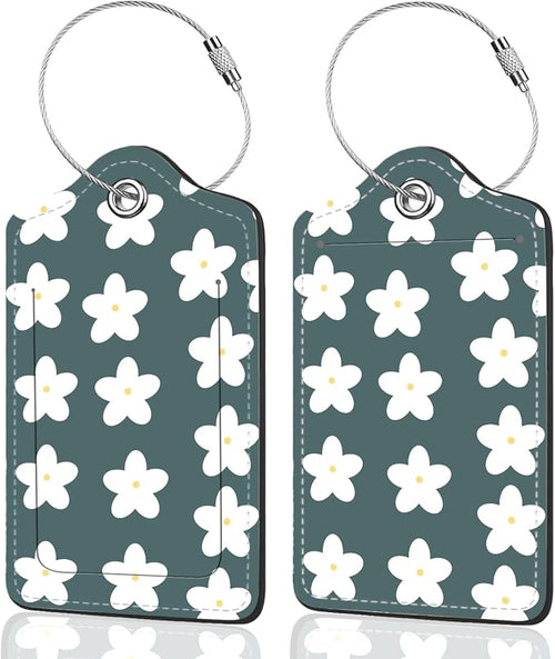 2Pack Luggage Tags for Suitcases, Cute Unique Pu Leather Cruise Luggage Tag by Unknown