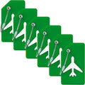 6 Pack Silicone Luggage Tag for Suitcases by MODENGKONGJIAN