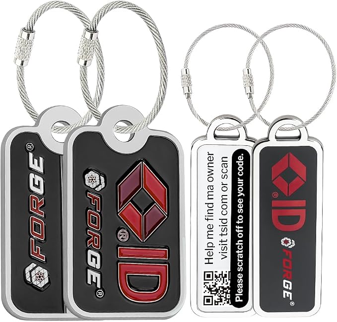 Forge Lost and Found Luggage Tags, Global Luggage Tracking Tag, WorldTracer by Forge