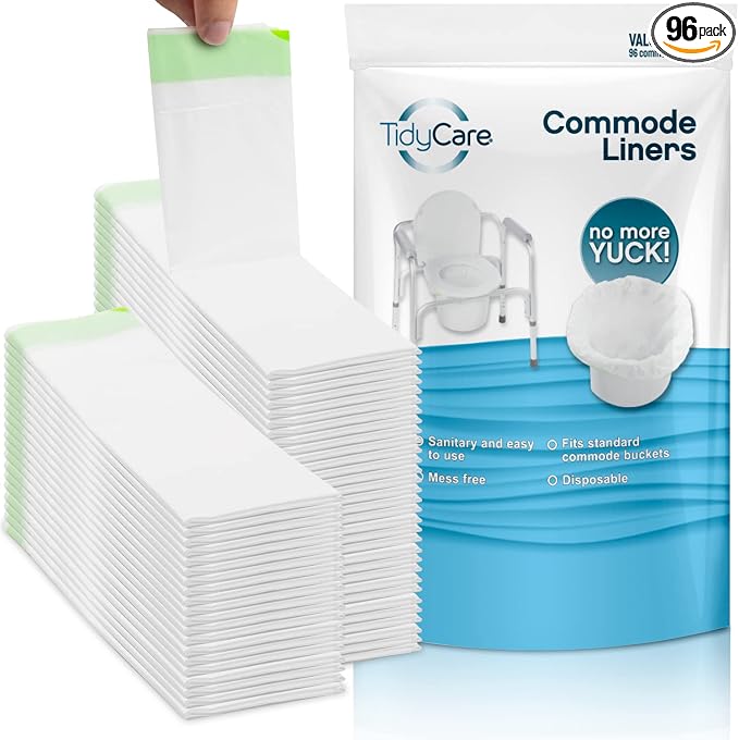 Disposable Bedside Commode Liners by TidyCare