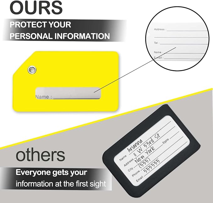 8pack Luggage Tags for Suitcases - Image 4