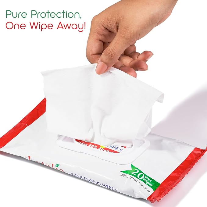 Hand Wipes | 80% Alcohol Hand Sanitizer Wipes - Image 3