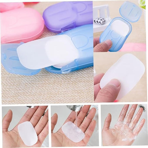 5 Boxes 500 Sheets Disposable Soap Paper Hand Cleaner Fragrance Mini Color Soap - Image 2