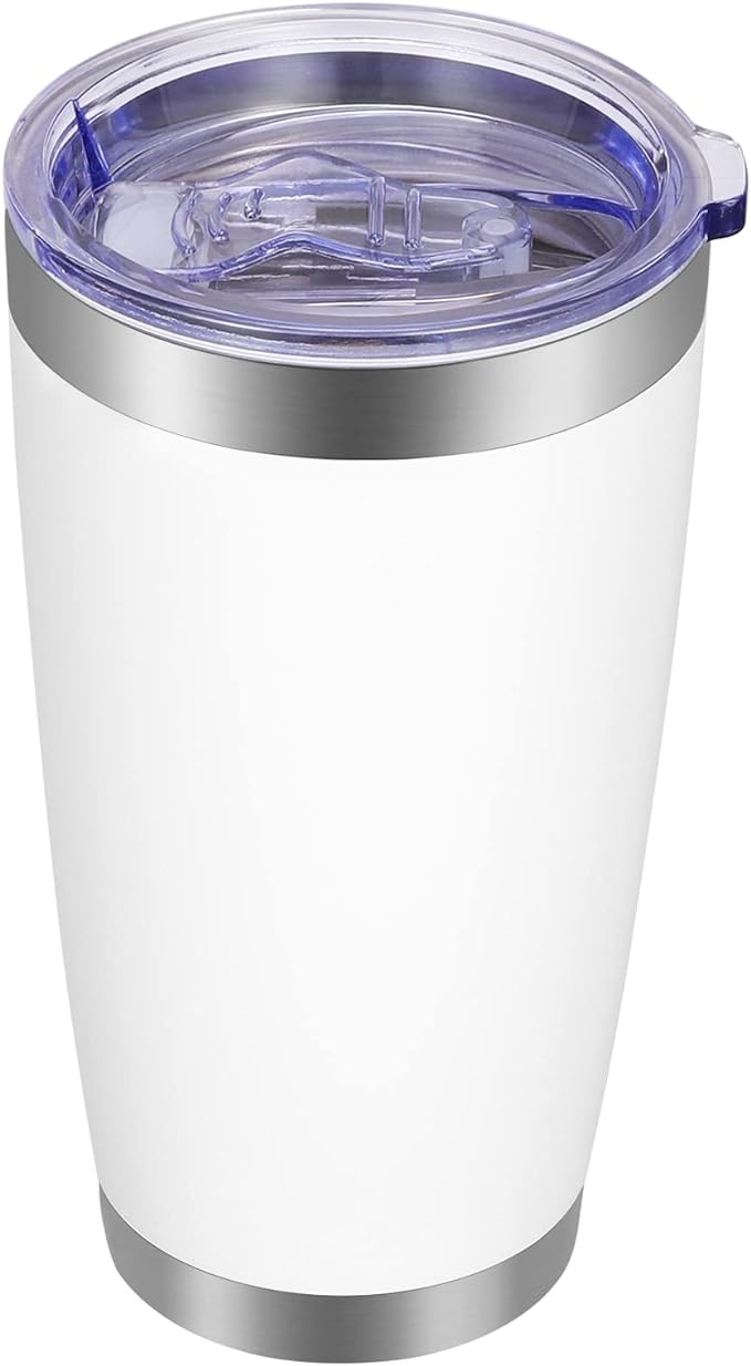 VEGOND 20oz Tumbler with Lid and Straw Stainless Steel Tumbler Cup Vacuum by VEGOND
