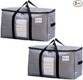 TAILI Extra Large Moving Bags, 2 Pack Silver Heavy Duty Totes by TAILI