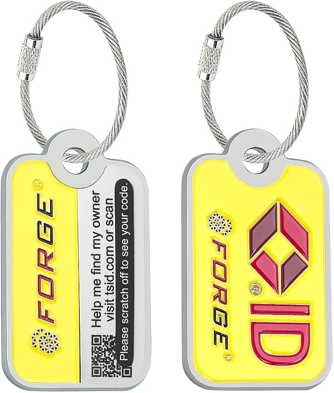 Forge Lost and Found Luggage Tags, Global Luggage Tracking Tag, WorldTracer by Forge