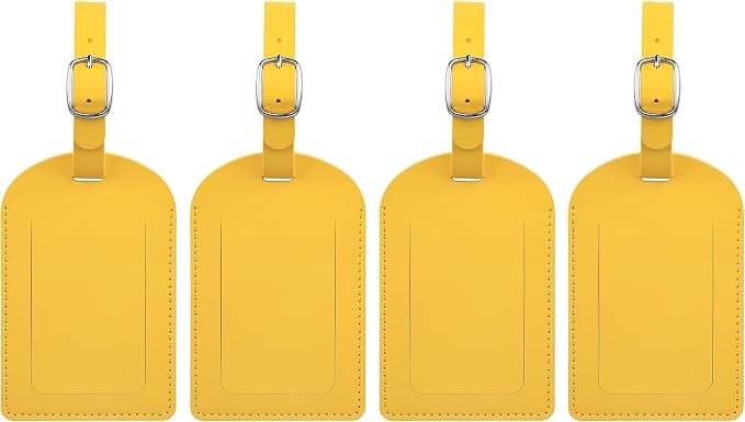 4-Piece Luggage Tags for Suitcase Travel Bag Labels Privacy Protection Luggage by JEALKIP